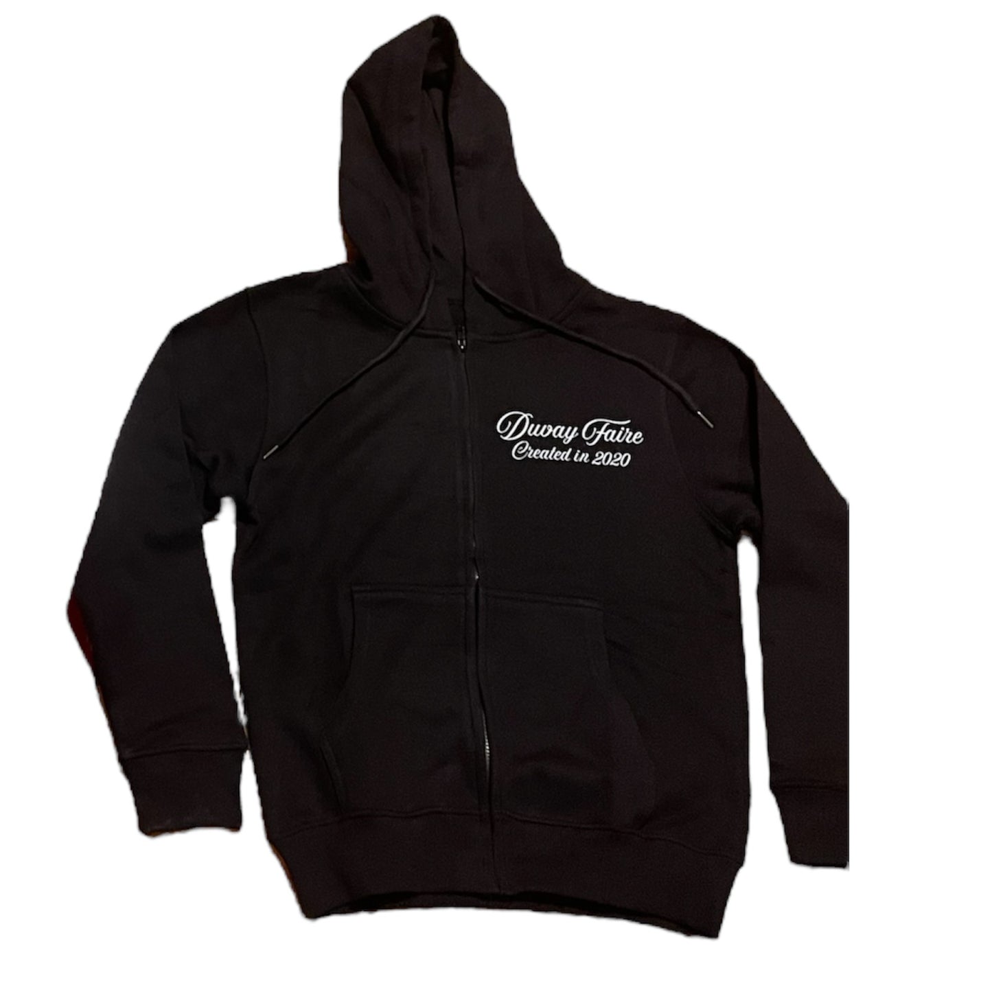 Black “Signature” Zip-up Hoodie