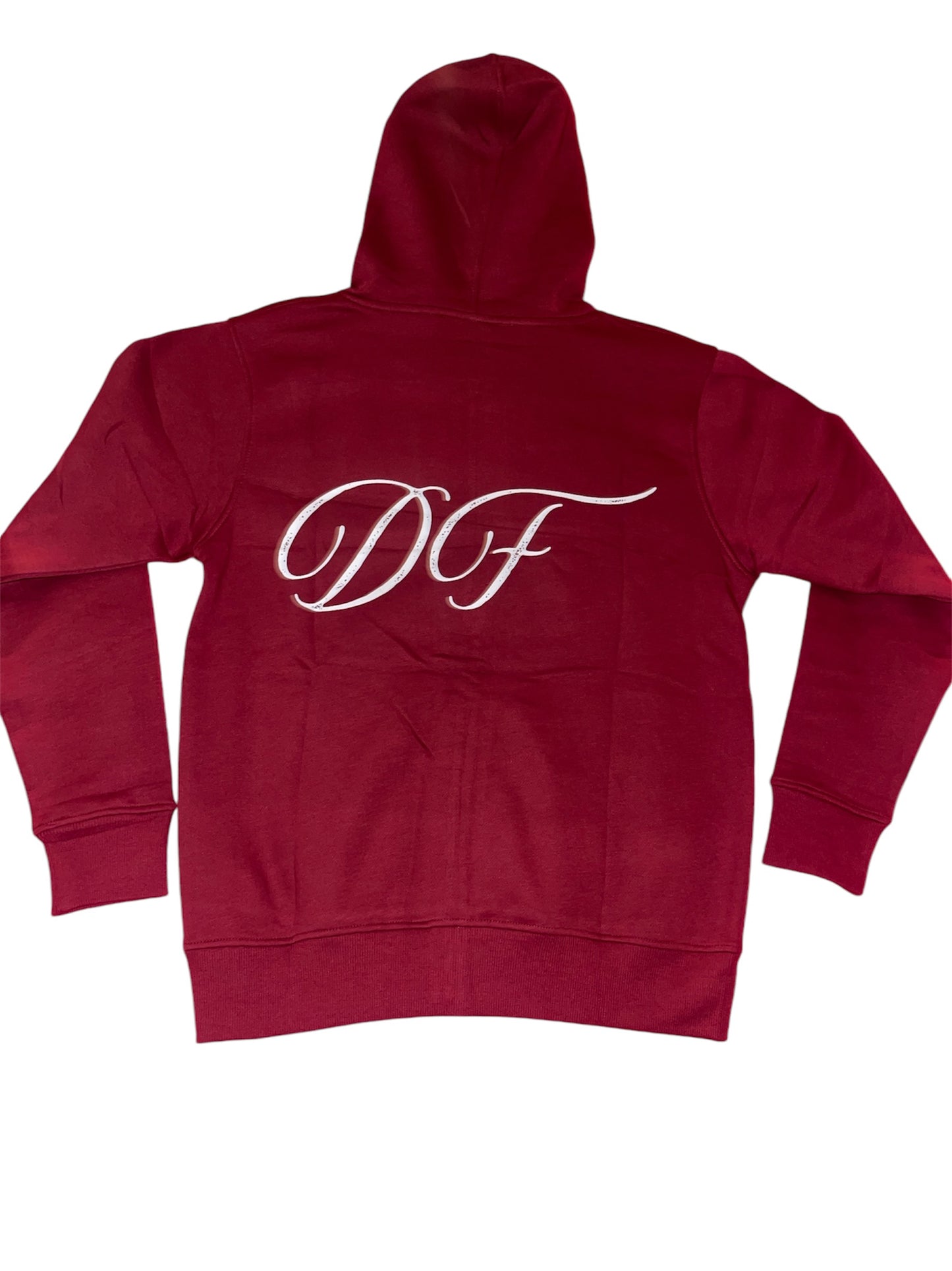 Burgundy “Signature” Zip-up Hoodie