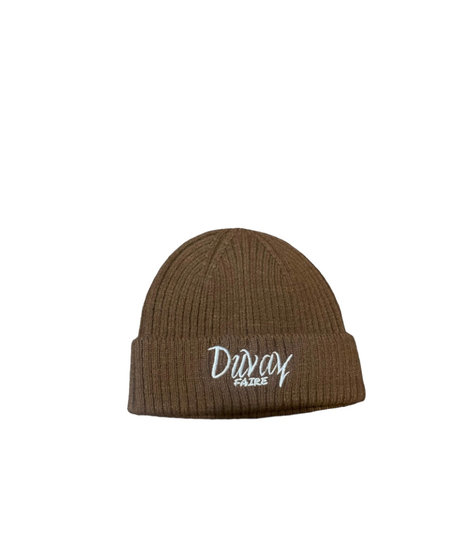 Brown "Holiday Romance" Beanie